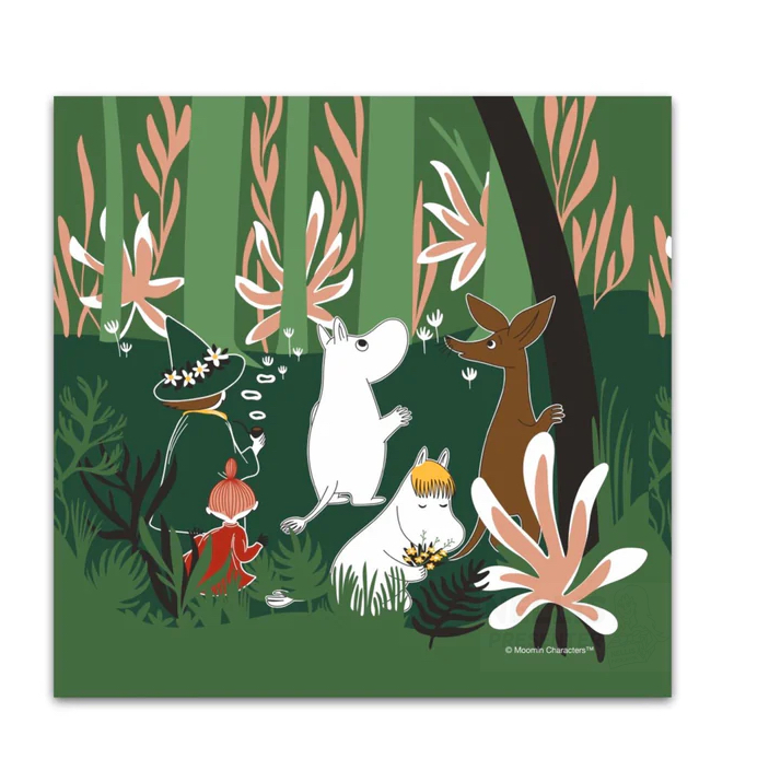 Moomin Napkins - Forest Green