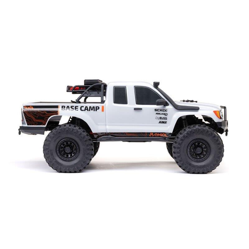 Axial 1/10 SCX10 III Base Camp 4X4 Rock Crawler Brushed RTR, White - 10