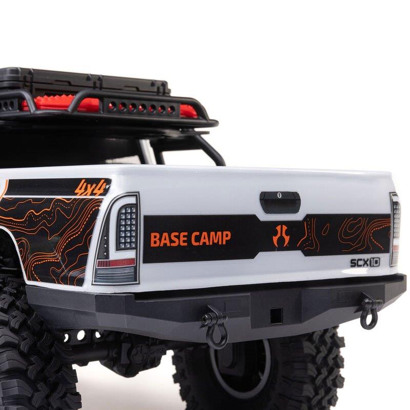 Axial 1/10 SCX10 III Base Camp 4X4 Rock Crawler Brushed RTR, White - 16