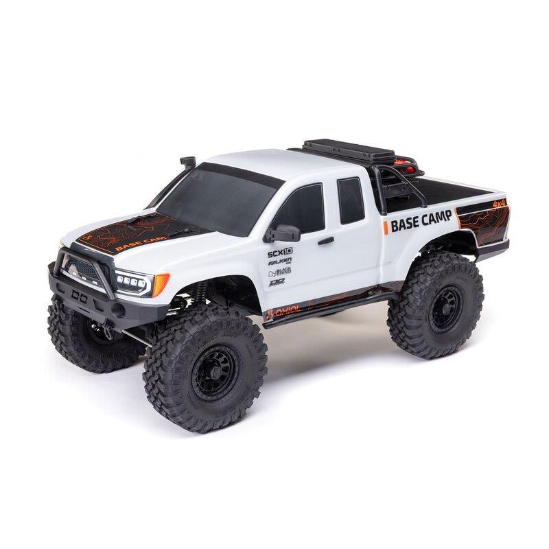 Axial 1/10 SCX10 III Base Camp 4X4 Rock Crawler Brushed RTR, White - 2