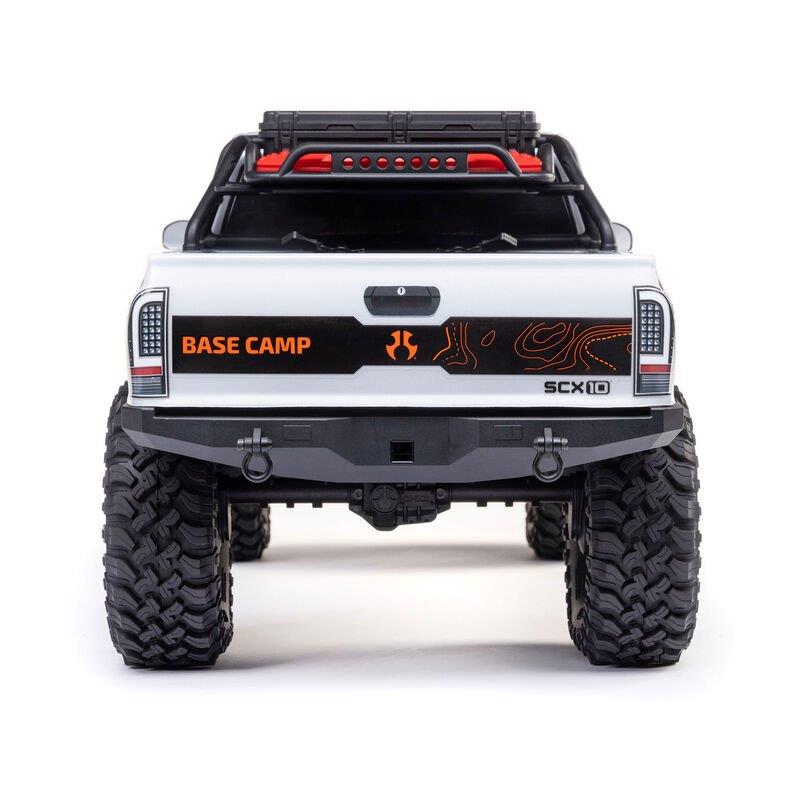 Axial 1/10 SCX10 III Base Camp 4X4 Rock Crawler Brushed RTR, White - 11