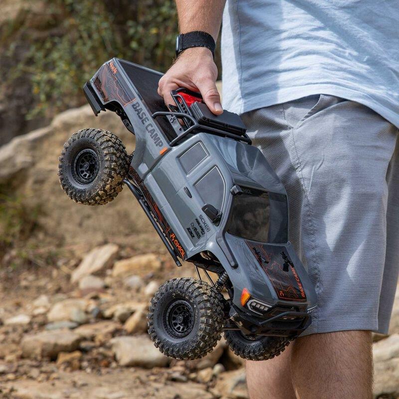 Axial 1/10 SCX10 III Base Camp 4X4 Rock Crawler Brushed RTR, Gray - 10