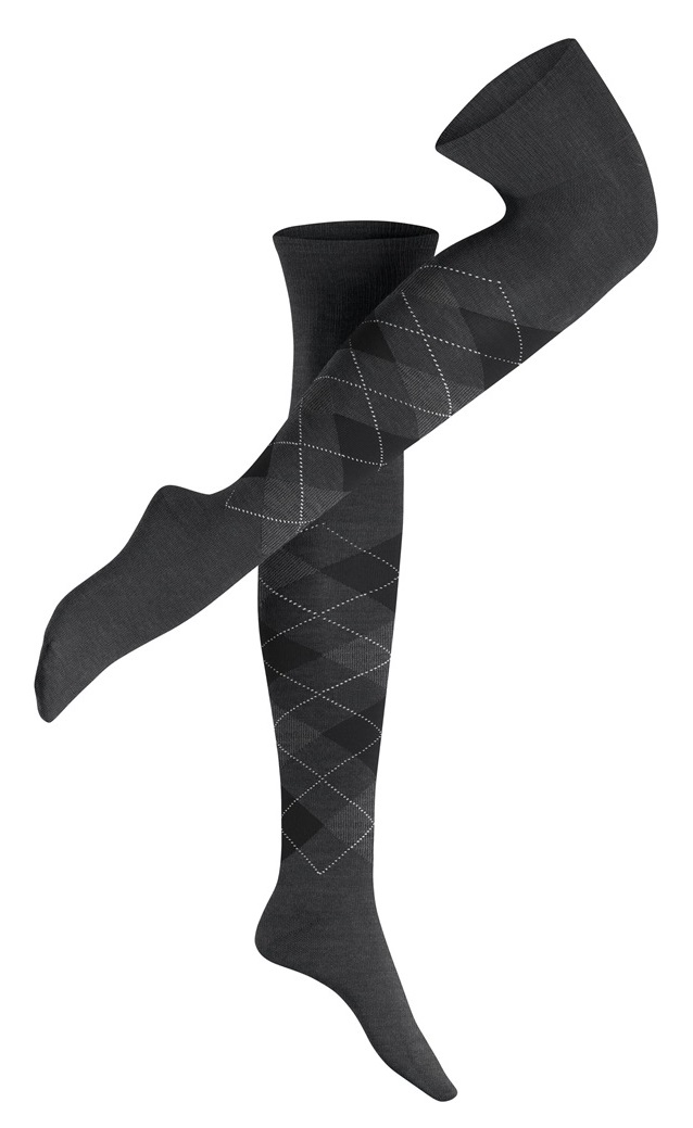 Burlington Argyle Overknee Wool