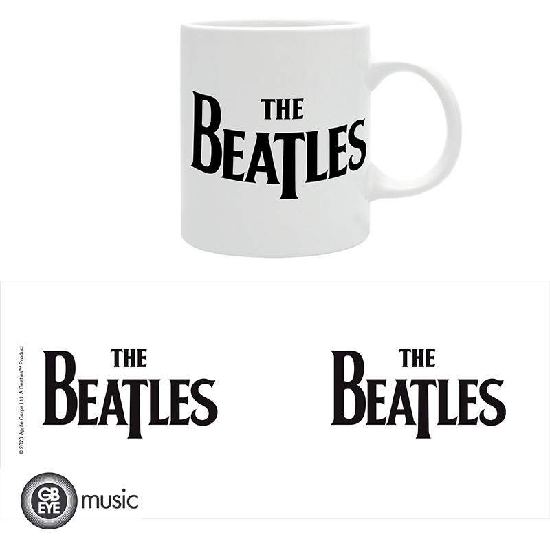 The Beatles Logo White Mugg - 4