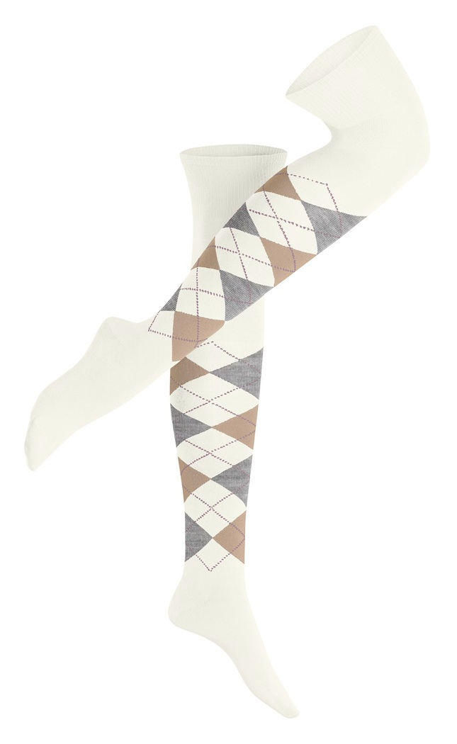 Burlington Argyle Overknee Wool