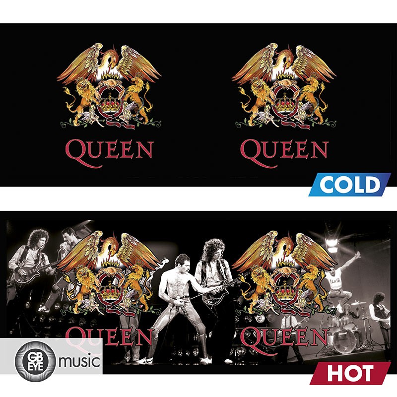 Queen Logo Crest Heat Change Mugg - 4