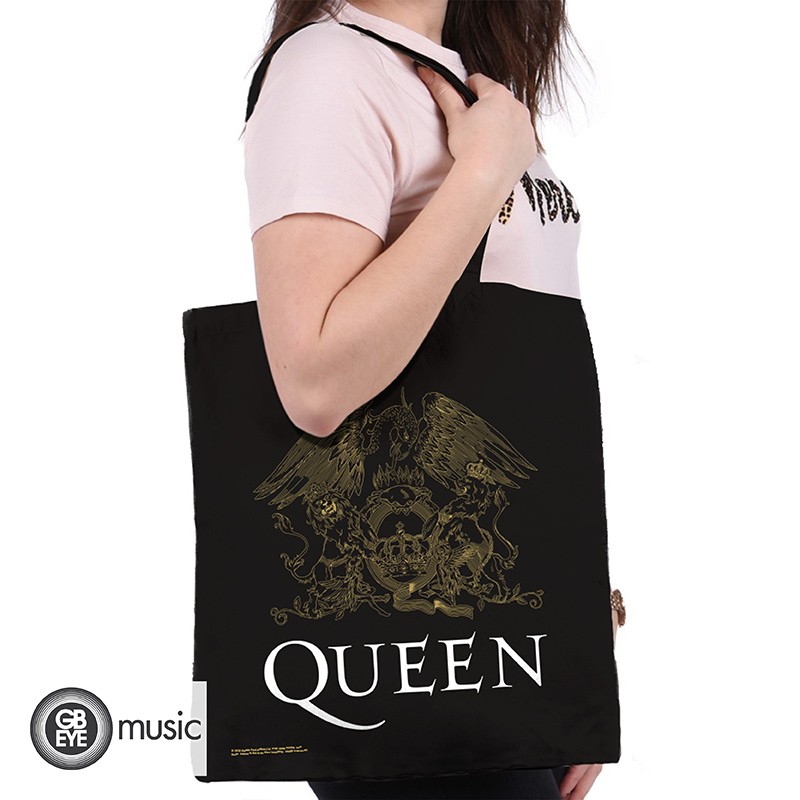 Queen Crest Logo Cotton Tote Bag - 3