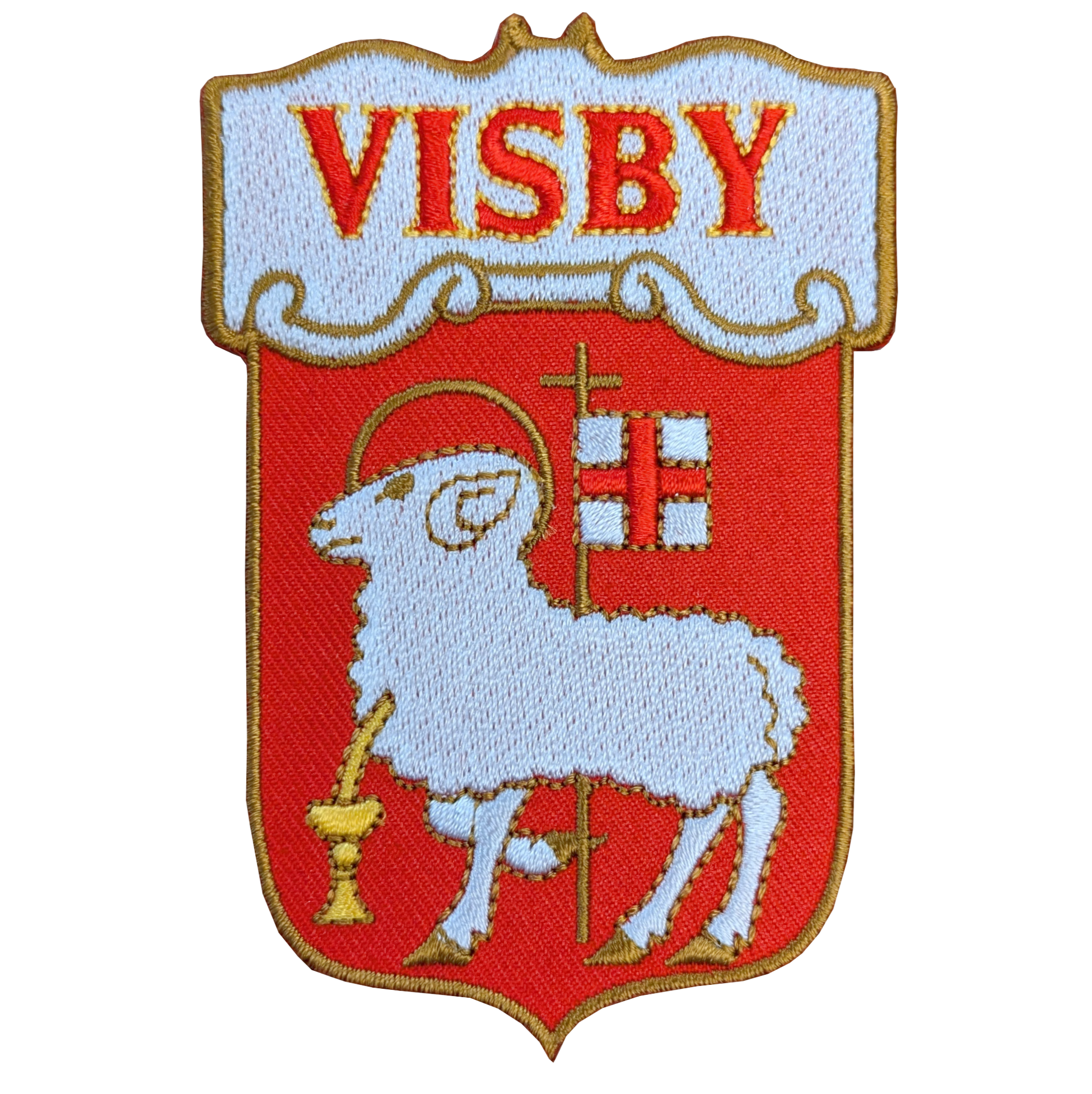 Tygmärke Visbyvapen 10st/fp 