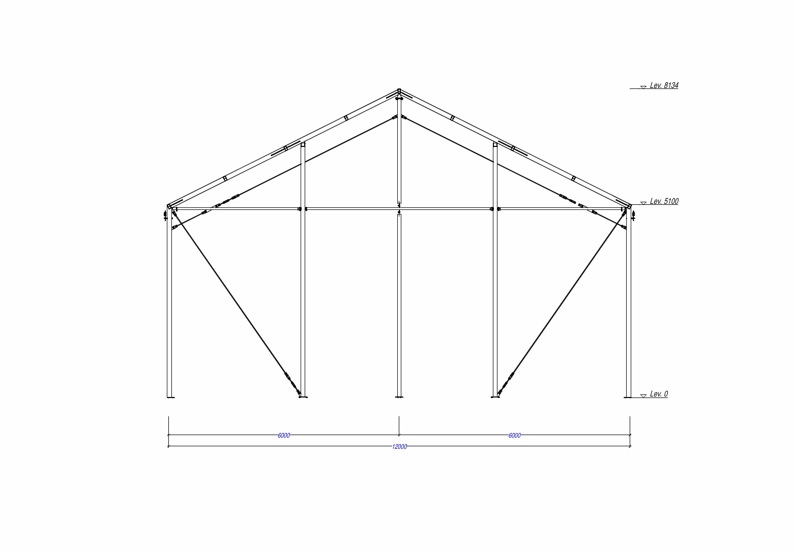 Teräsrunkoinen peltihalli 12 x 25 metriä - 5