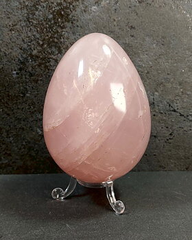 Rosenkvarts Ägg, Stor  10.5cm