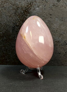 Rosenkvarts Ägg, Stor  10.5cm