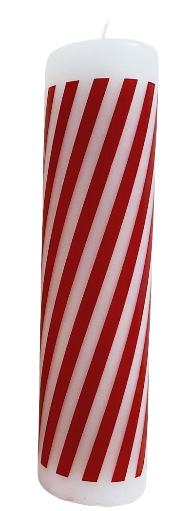 Blockljus Swirly Stripes 50200 mm