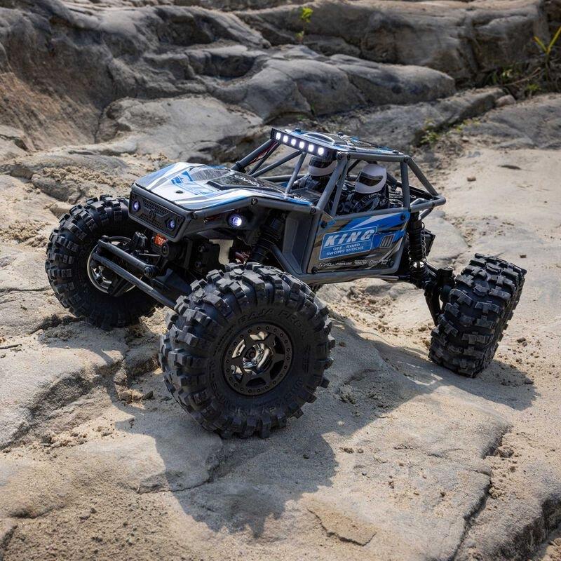Axial 1/18 UTB18 Capra 4WS 4WD Trail Buggy RTR with Battery & Charger, Blue - 4