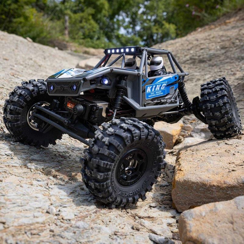 Axial 1/18 UTB18 Capra 4WS 4WD Trail Buggy RTR with Battery & Charger, Blue - 8