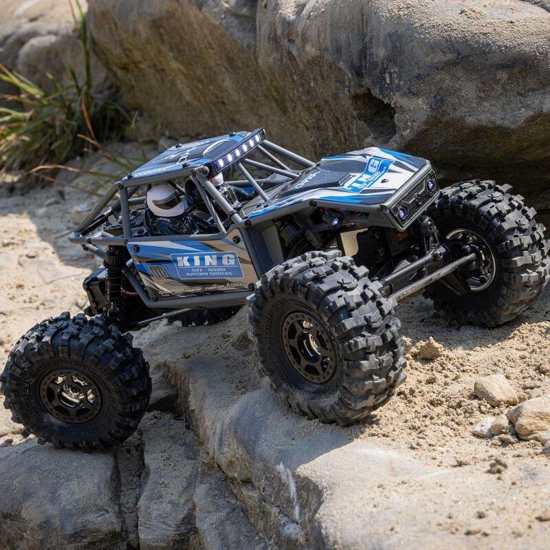 Axial 1/18 UTB18 Capra 4WS 4WD Trail Buggy RTR with Battery & Charger, Blue - 6