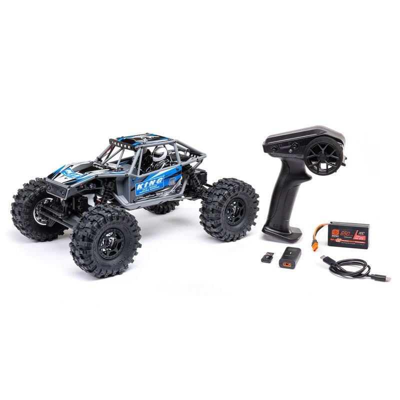 Axial 1/18 UTB18 Capra 4WS 4WD Trail Buggy RTR with Battery & Charger, Blue - 21