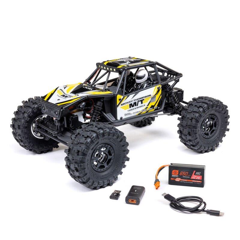 Axial 1/18 UTB18 Capra 4WS 4WD Trail Buggy RTR with Battery & Charger, Yellow - 2