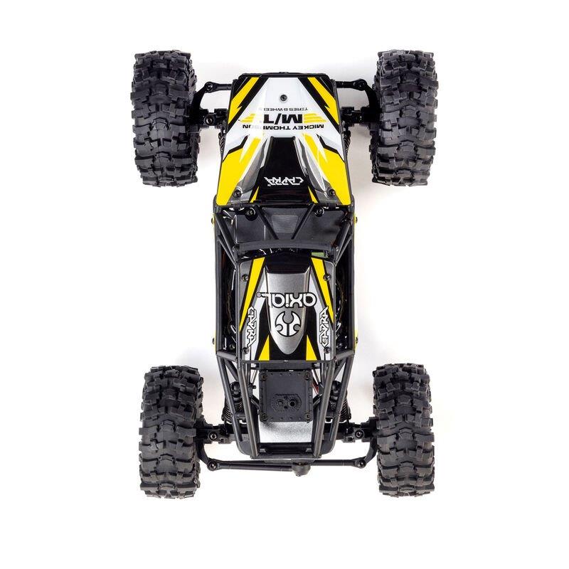 Axial 1/18 UTB18 Capra 4WS 4WD Trail Buggy RTR with Battery & Charger, Yellow - 12