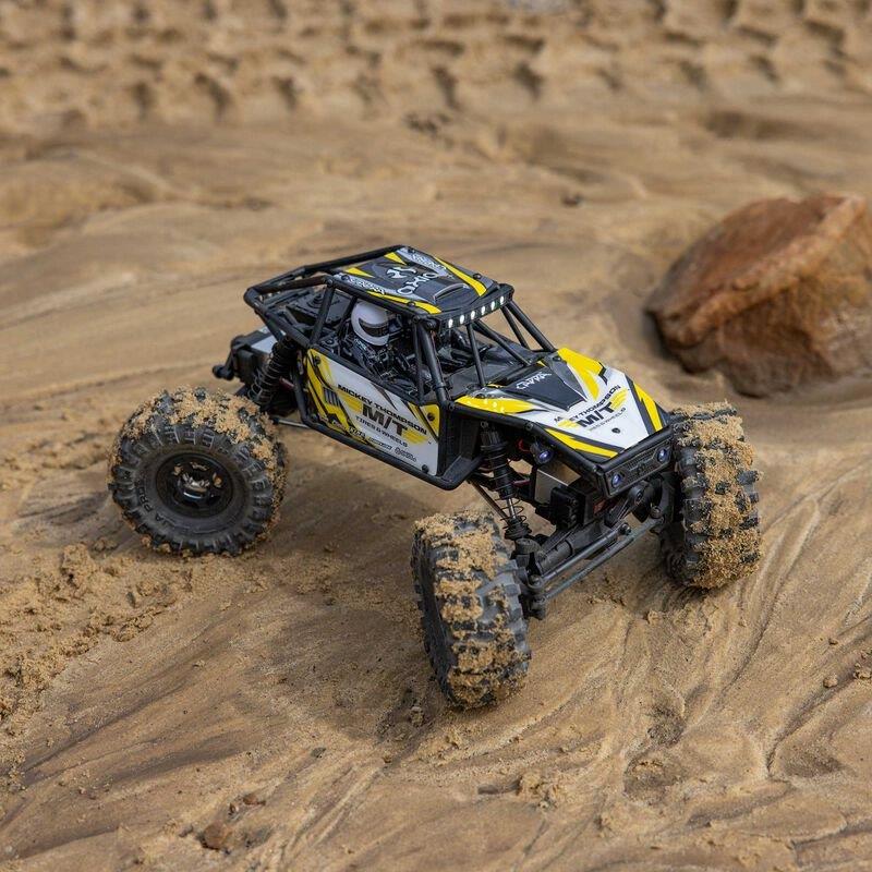 Axial 1/18 UTB18 Capra 4WS 4WD Trail Buggy RTR with Battery & Charger, Yellow - 6