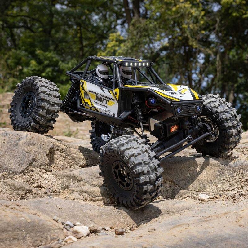 Axial 1/18 UTB18 Capra 4WS 4WD Trail Buggy RTR with Battery & Charger, Yellow - 8