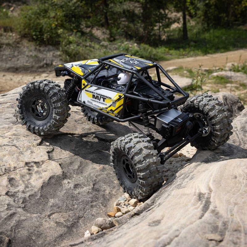 Axial 1/18 UTB18 Capra 4WS 4WD Trail Buggy RTR with Battery & Charger, Yellow - 4