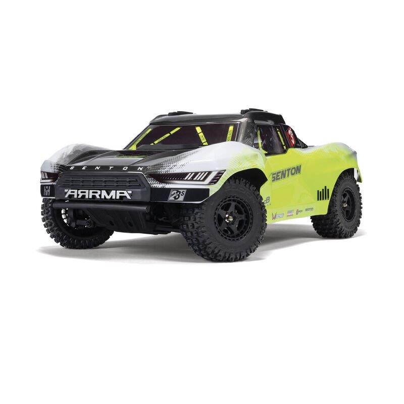 ARRMA 1/10 SENTON 223S BLX Brushless 4X4 Short Course Truck RTR with DSC, Yellow - 2