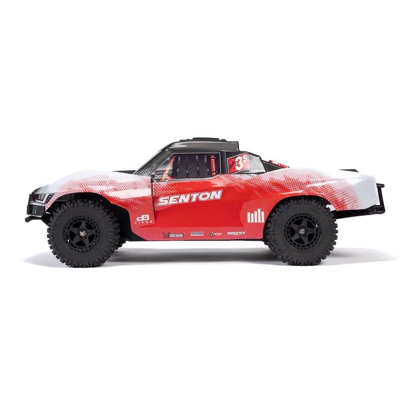 ARRMA 1/10 SENTON 223S BLX Brushless 4X4 Short Course Truck RTR with DSC, Red - 12