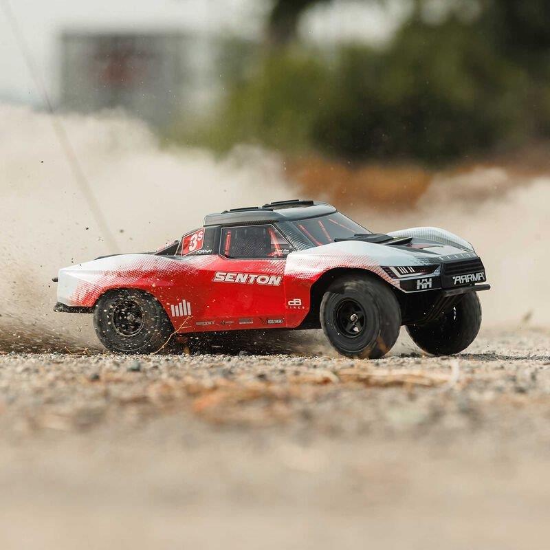 ARRMA 1/10 SENTON 223S BLX Brushless 4X4 Short Course Truck RTR with DSC, Red