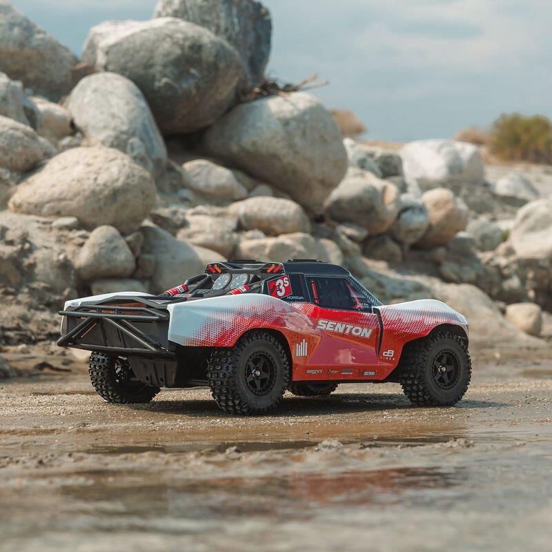 ARRMA 1/10 SENTON 223S BLX Brushless 4X4 Short Course Truck RTR with DSC, Red - 9
