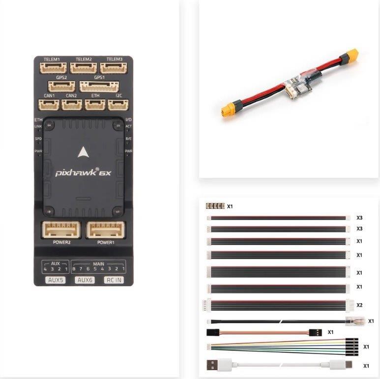 Pixhawk 6X (ICM-45686), no GPS, PM02D