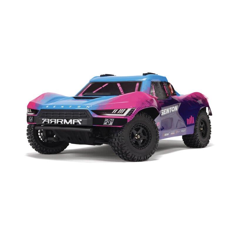 ARRMA 1/10 SENTON 223S BLX Brushless 4X4 Short Course Truck RTR with DSC, Blue - 2