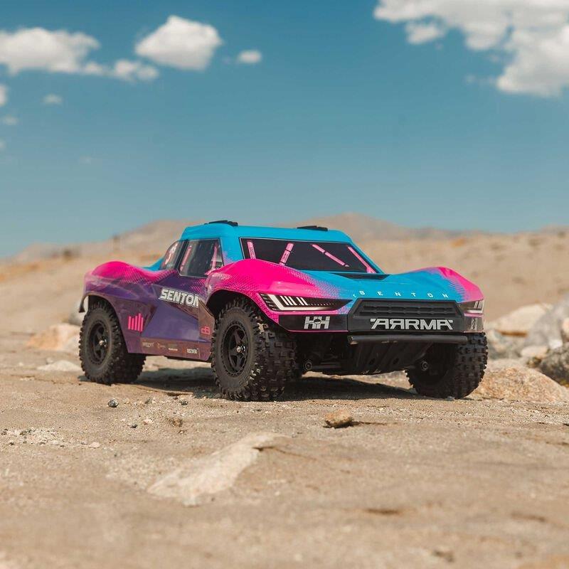 ARRMA 1/10 SENTON 223S BLX Brushless 4X4 Short Course Truck RTR with DSC, Blue - 11
