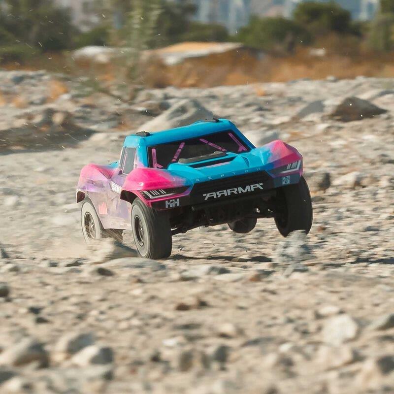 ARRMA 1/10 SENTON 223S BLX Brushless 4X4 Short Course Truck RTR with DSC, Blue - 6