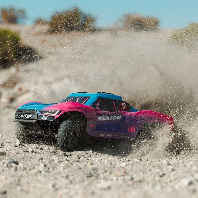 ARRMA 1/10 SENTON 223S BLX Brushless 4X4 Short Course Truck RTR with DSC, Blue - 9