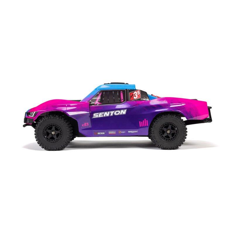 ARRMA 1/10 SENTON 223S BLX Brushless 4X4 Short Course Truck RTR with DSC, Blue - 12