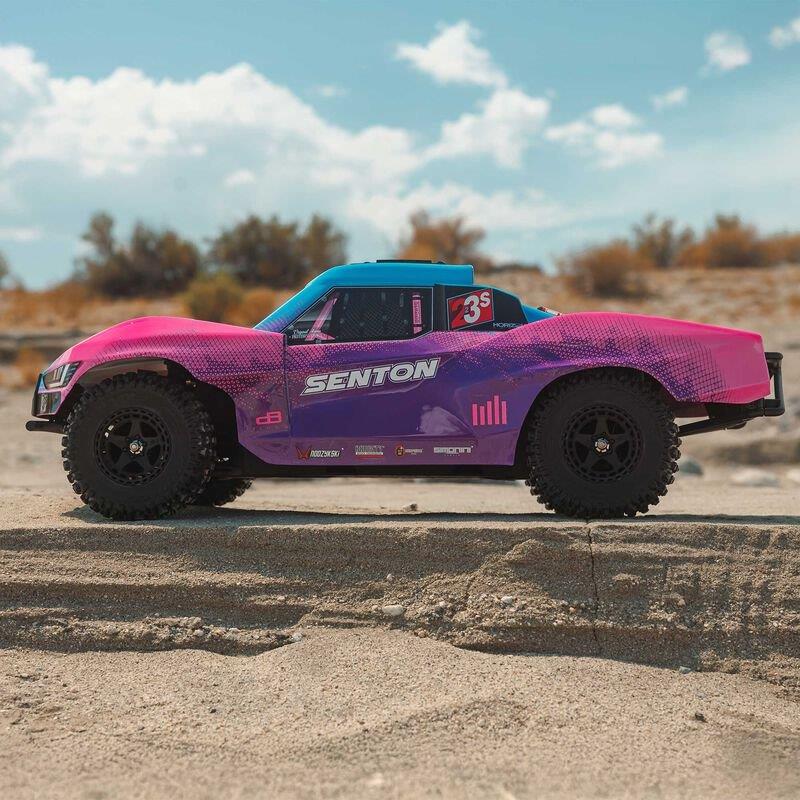 ARRMA 1/10 SENTON 223S BLX Brushless 4X4 Short Course Truck RTR with DSC, Blue - 10