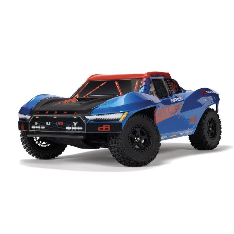 ARRMA 1/10 FURY 223S BLX Brushless 2WD Short Course Truck RTR with DSC, Blue - 2