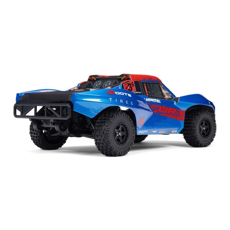 ARRMA 1/10 FURY 223S BLX Brushless 2WD Short Course Truck RTR with DSC, Blue - 8