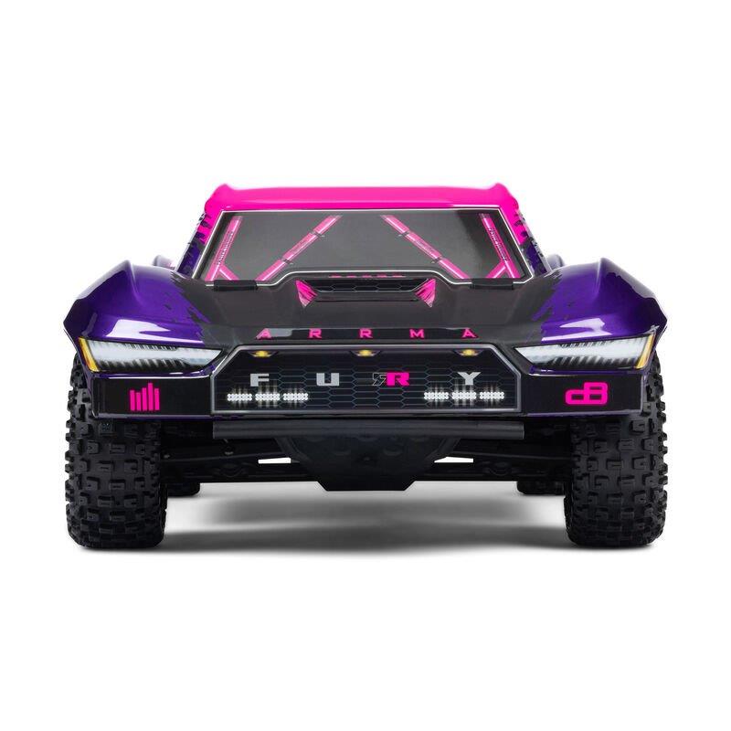ARRMA 1/10 FURY 223S BLX Brushless 2WD Short Course Truck RTR with DSC, Purple - 9