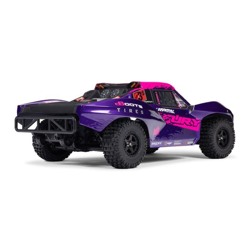 ARRMA 1/10 FURY 223S BLX Brushless 2WD Short Course Truck RTR with DSC, Purple - 7