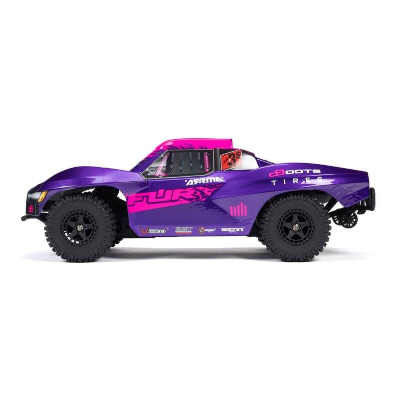 ARRMA 1/10 FURY 223S BLX Brushless 2WD Short Course Truck RTR with DSC, Purple - 8