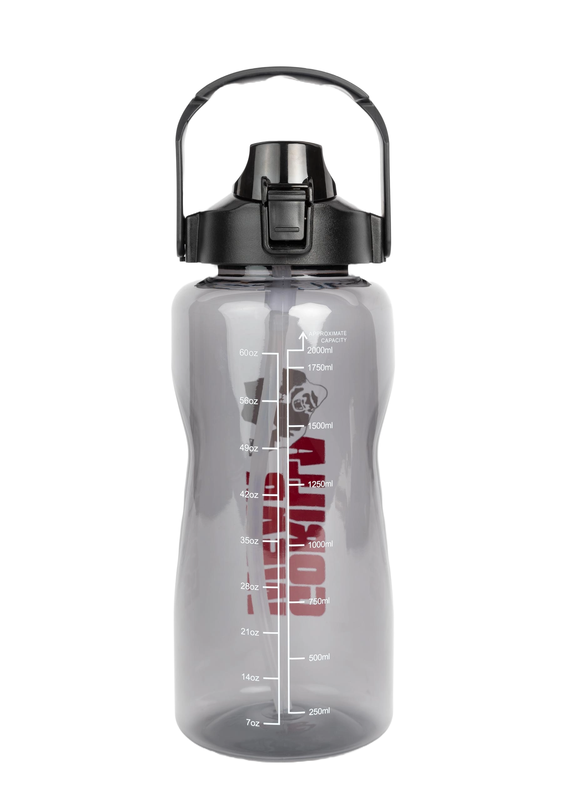 Water Bottle With Sleeve 2 L, black - 8