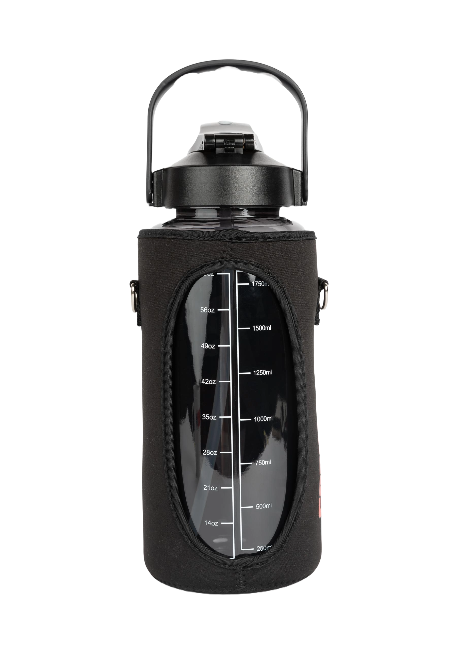 Water Bottle With Sleeve 2 L, black - 7