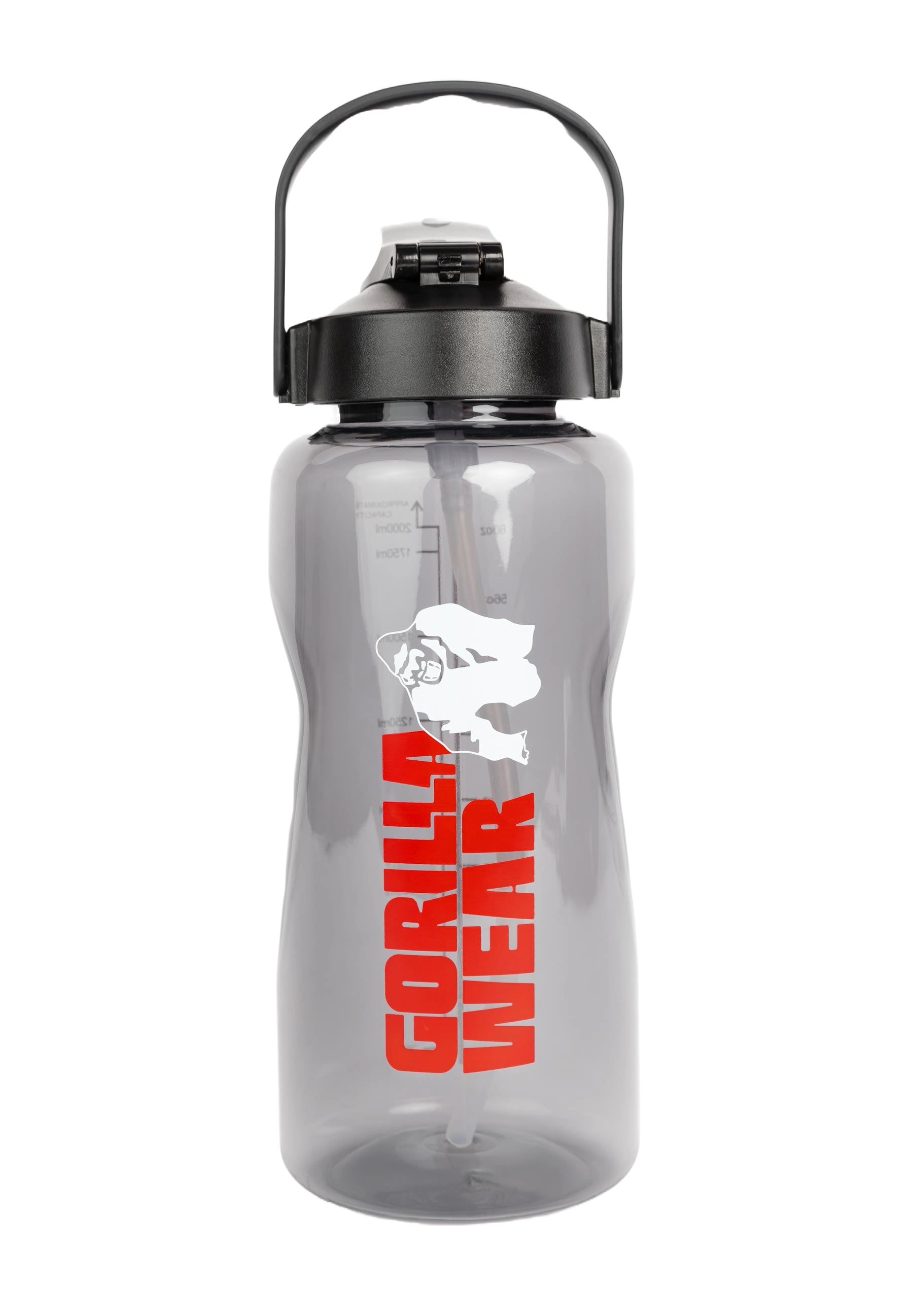 Water Bottle With Sleeve 2 L, black - 2