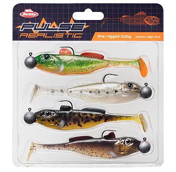 Berkley Pulse Realistic Goby Prerigged 7cm - (4-pack)