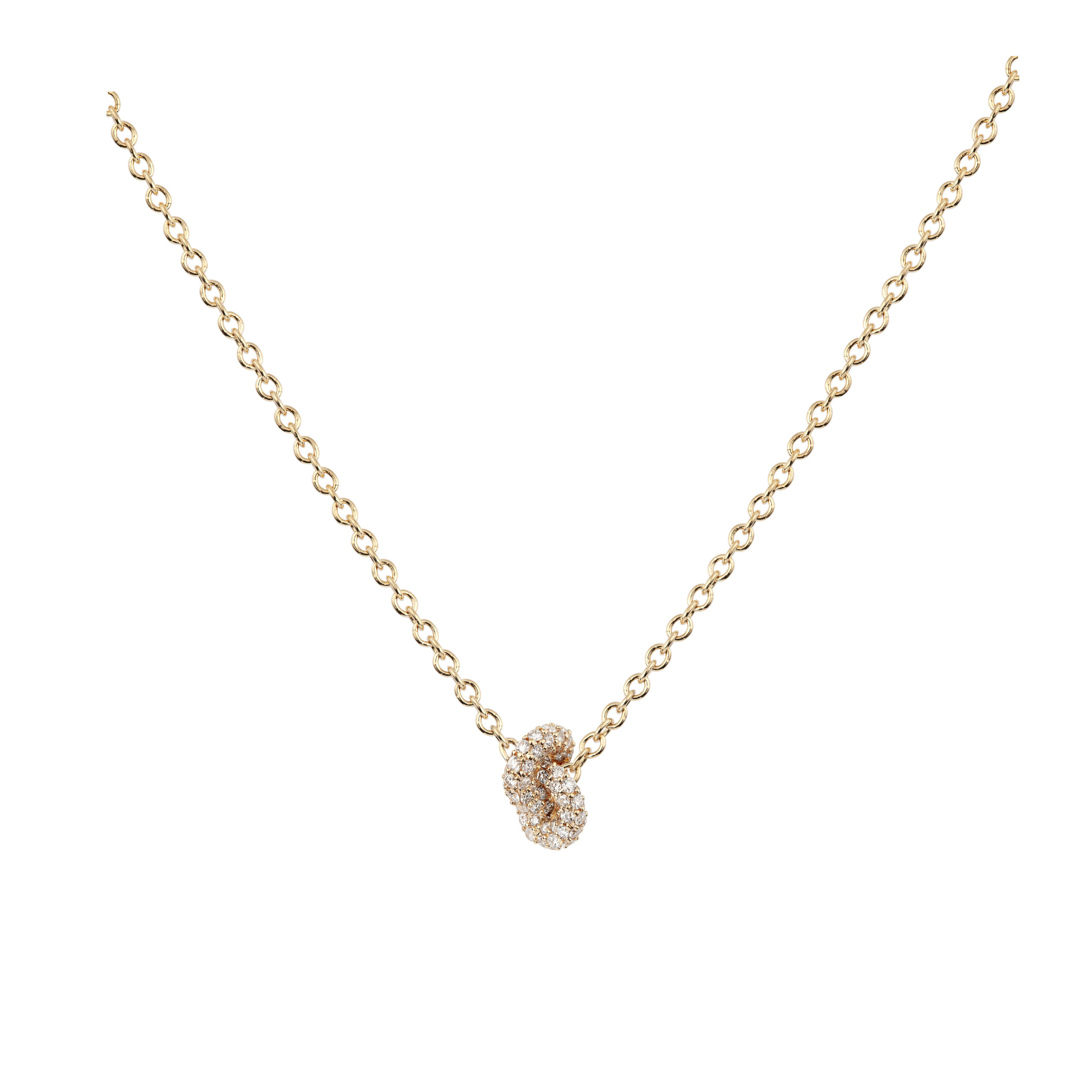 Legacy Knot Gold kaulakoru Mini Pavé