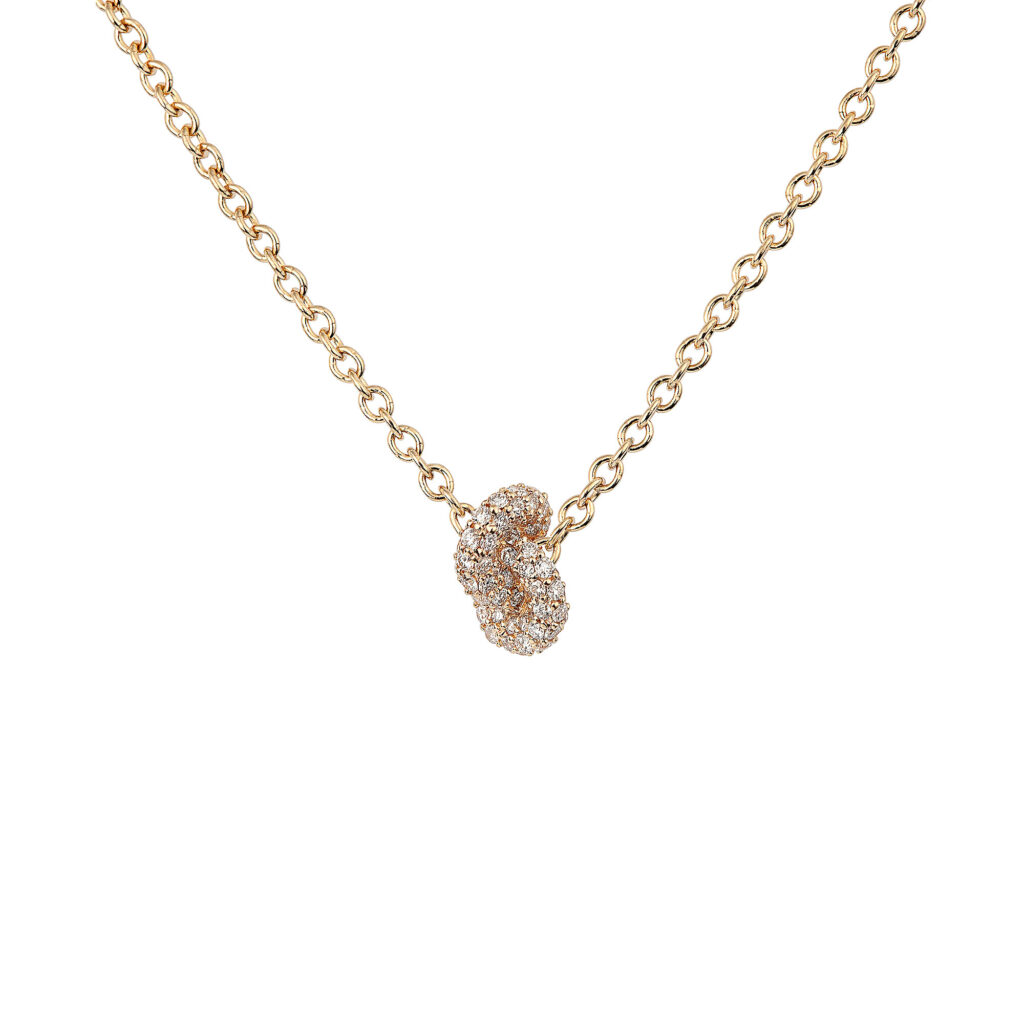 Legacy Knot Gold kaulakoru Mini Pavé - 3