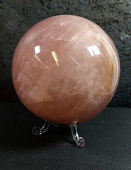 Rosenkvarts "Goldenhealer"  Kula. 9.5cm 