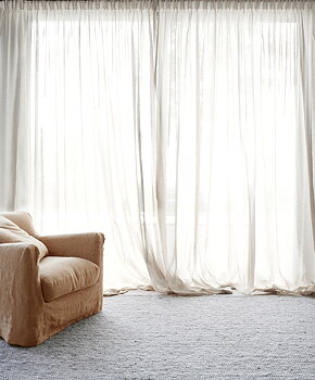 Gardin Katy Creme dubbel bredd Höjd 250 cm