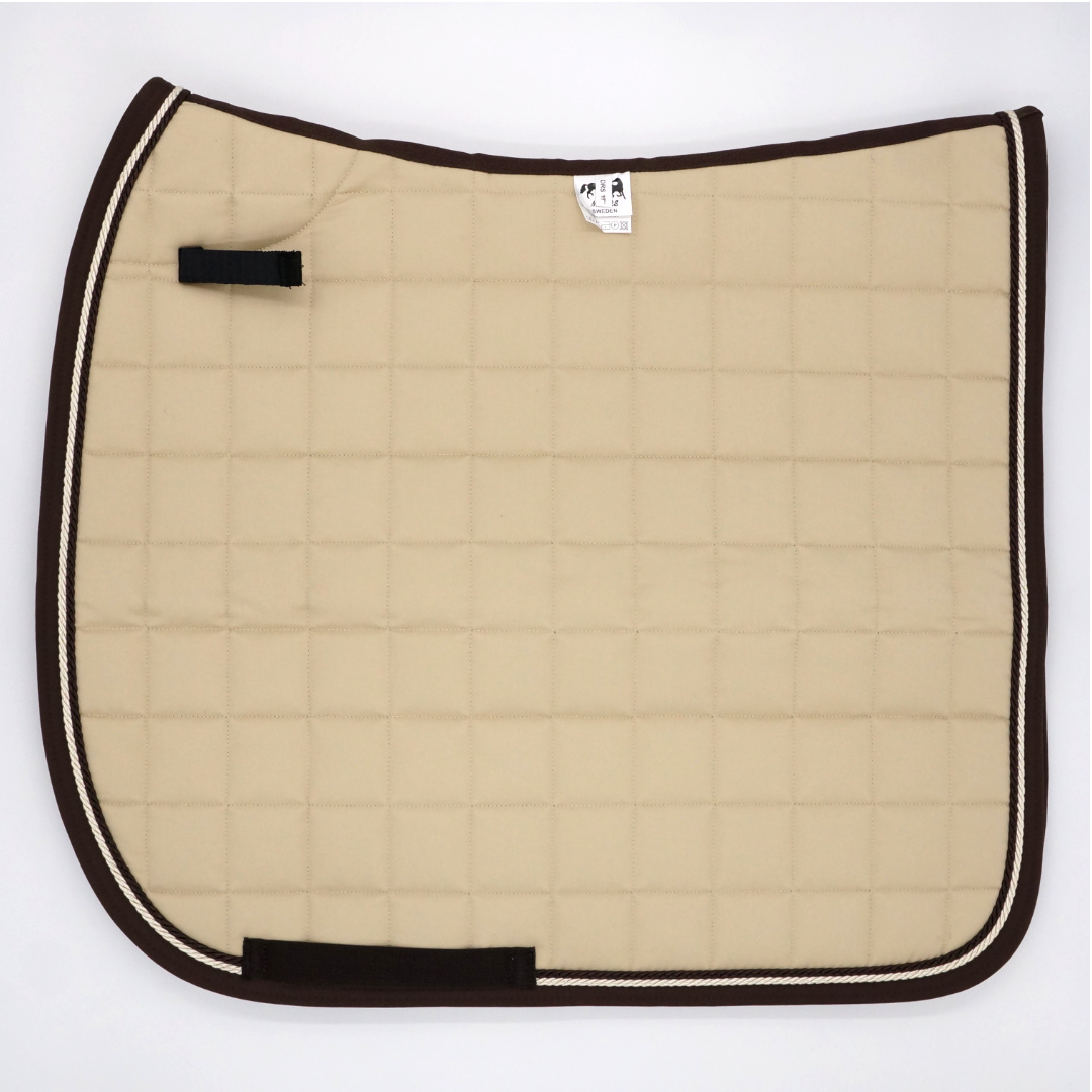 Dressyrschabrak sand brun dekor